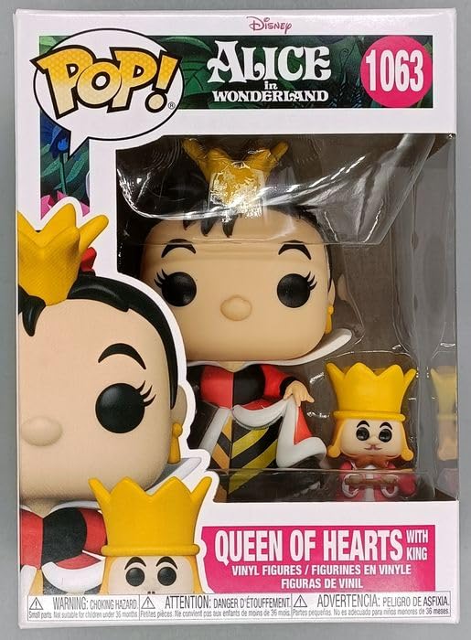 1063 Queen of Hearts (with King) Disney Alice in Wonderland Funko POP - Box Damaged