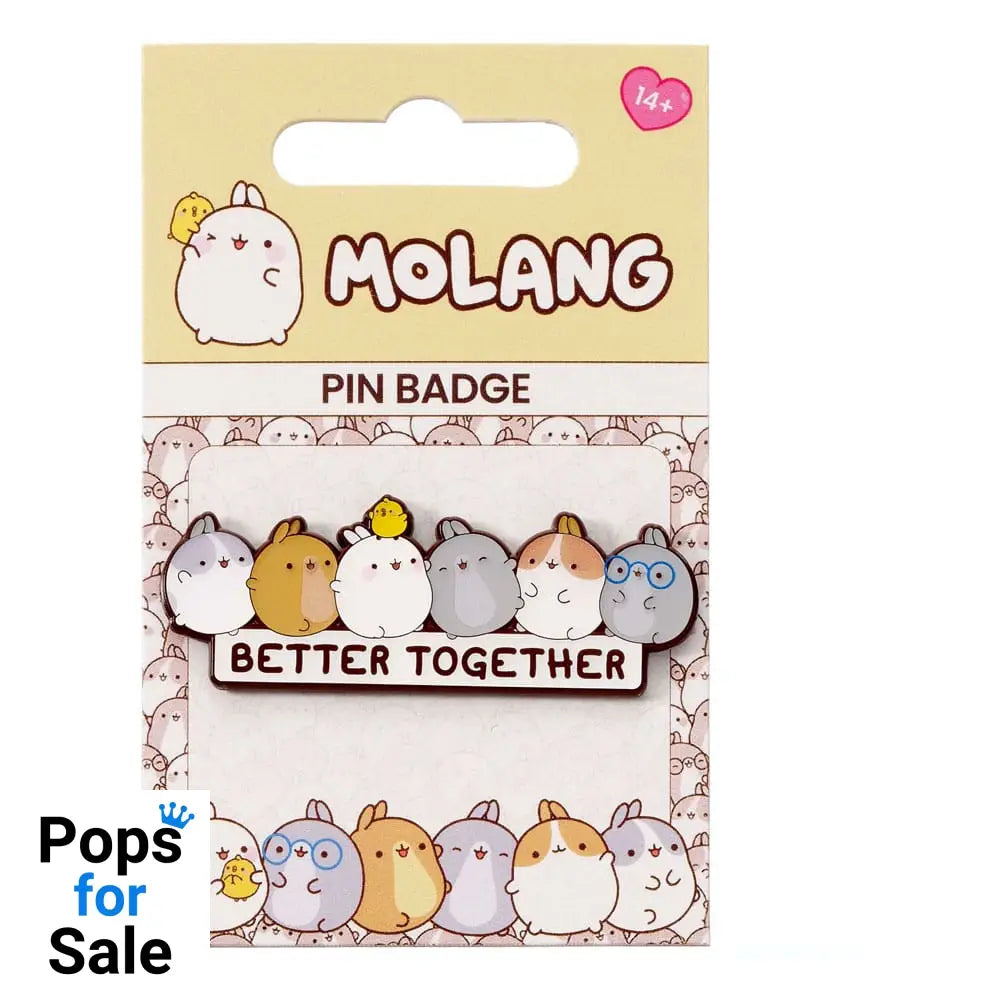 Molang Pin Badge Better Together
