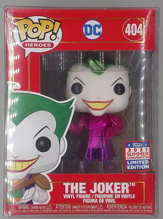 #404 The Joker (Pink/Purple) Metallic DC 3000pc LE - 2021Con Funko POP