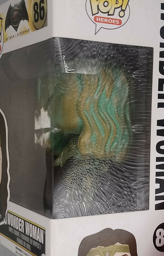 86 Wonder Woman (Patina) DC Batman vs Superman Funko POP - Box Damaged