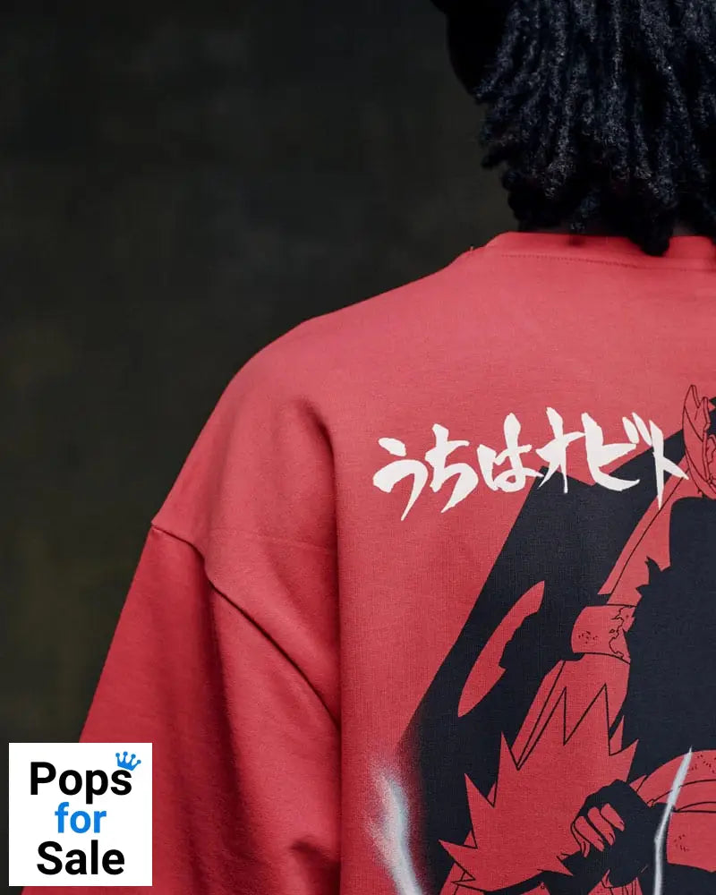 Naruto Shippuden T-Shirt Graphic Red Size XL