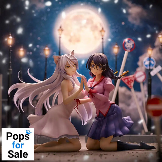 Nekomonogatari Monogatari Series PVC Statues Tsubasa Hanekawa Set (re-run) 19 cm