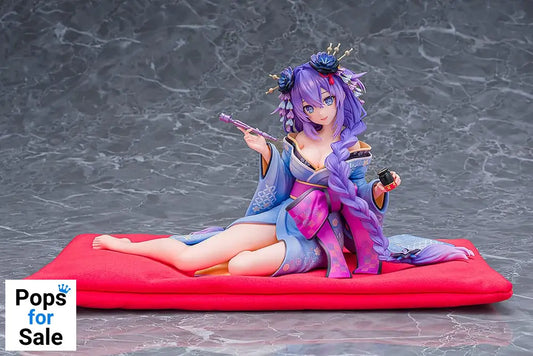 Neptunia x Senran Kagura Statue 1/7 Purple Heart Kimono Ver. 13 cm