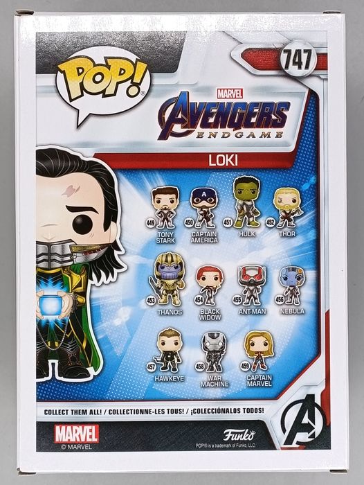 747 Loki (w/ Tesseract) - Glow - Marvel Avengers Endgame Funko POP