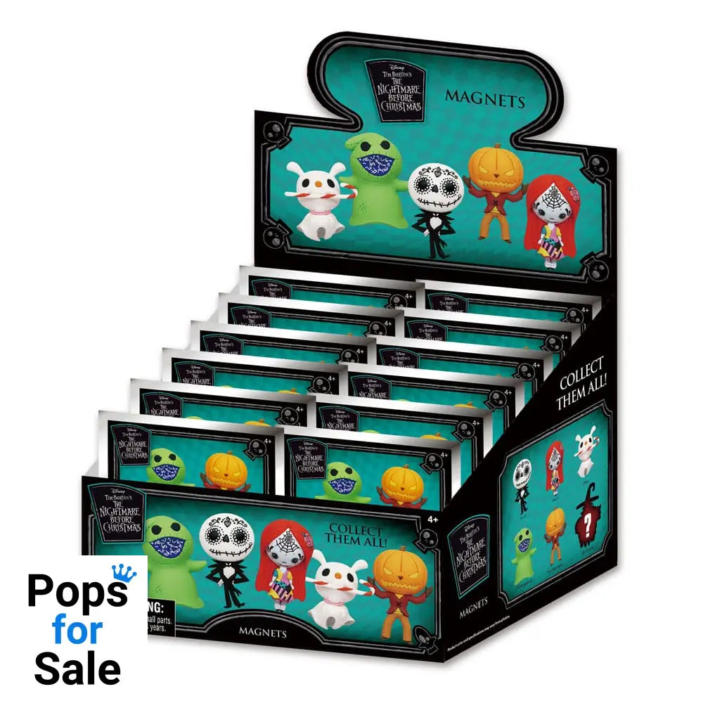 Nightmare before Christmas magnets blind pack Series 2 Display (12) Magnets