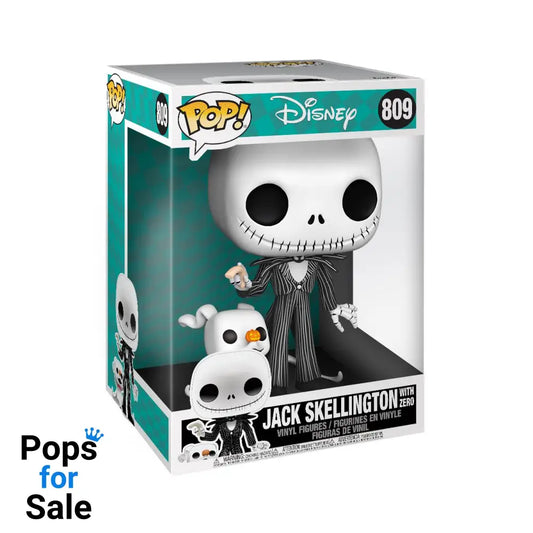 Nightmare before Christmas Super Sized POP! Disney Vinyl Figure Jack w/Zero 25 cm