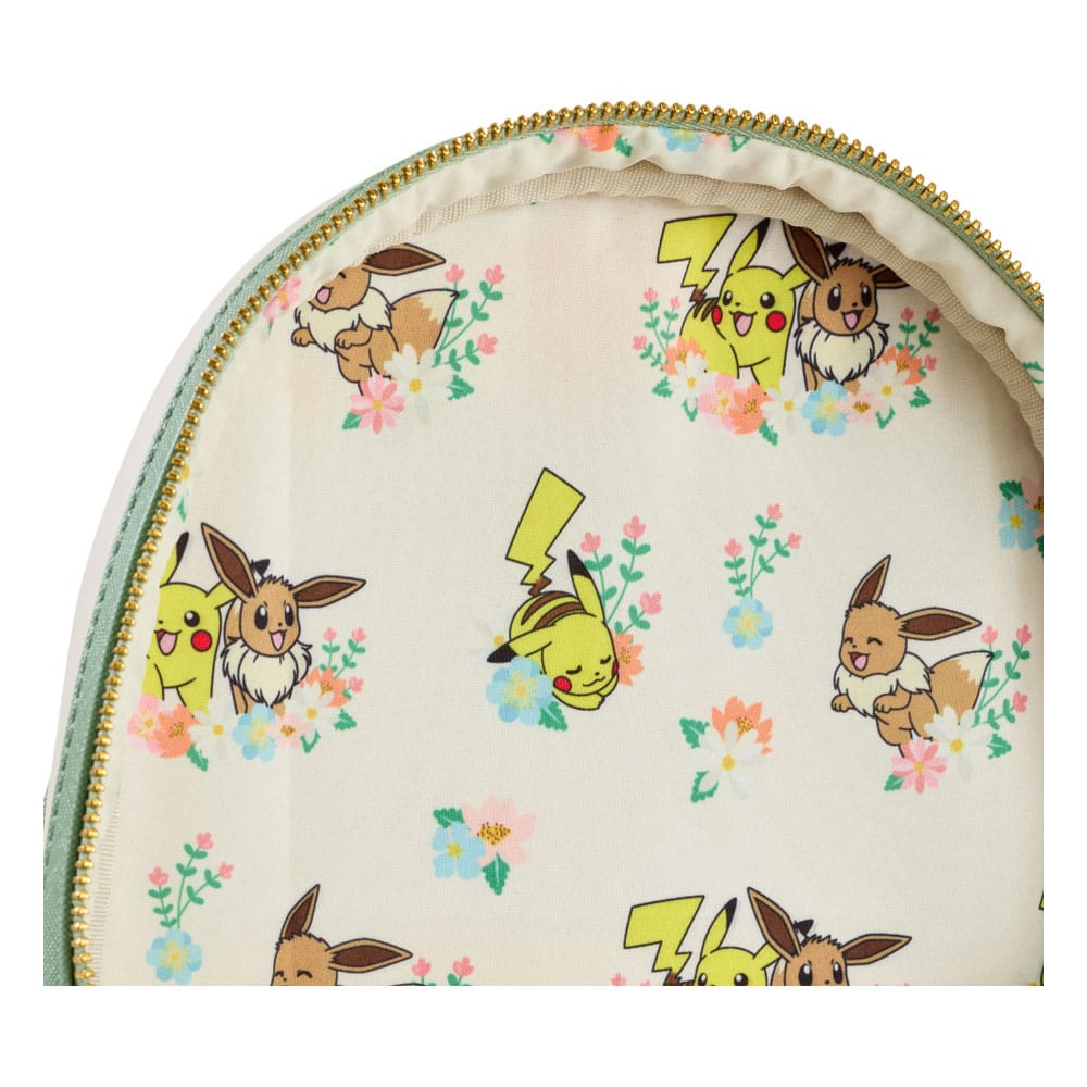 Pokemon by Loungefly Mini Backpack Pikachu & Eevee Floral NEW