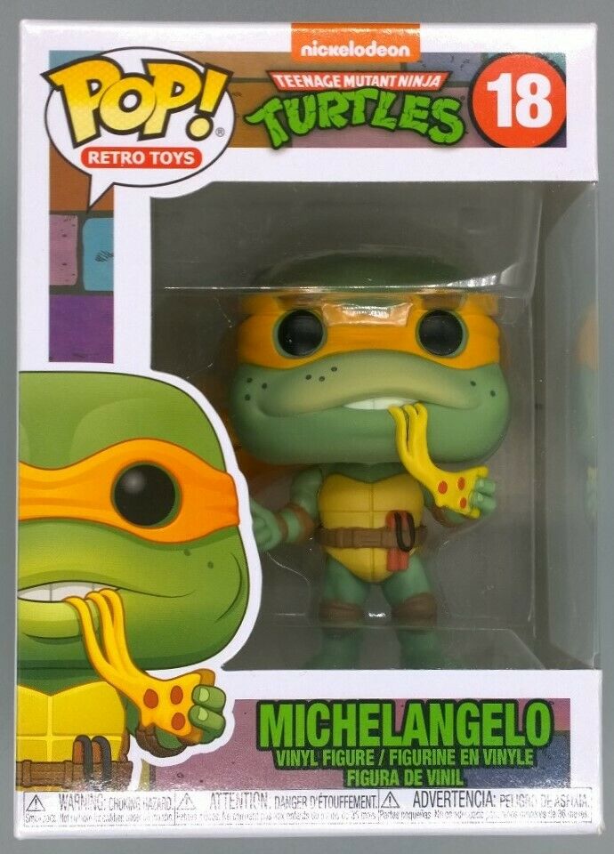 #18 Michelangelo (Retro) - Teenage Mutant Ninja Turtles 1990 Funko POP