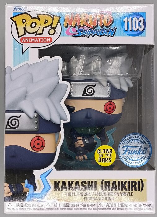 #1103 Kakashi (Raikiri) Glow - Naruto Shippuden Funko POP
