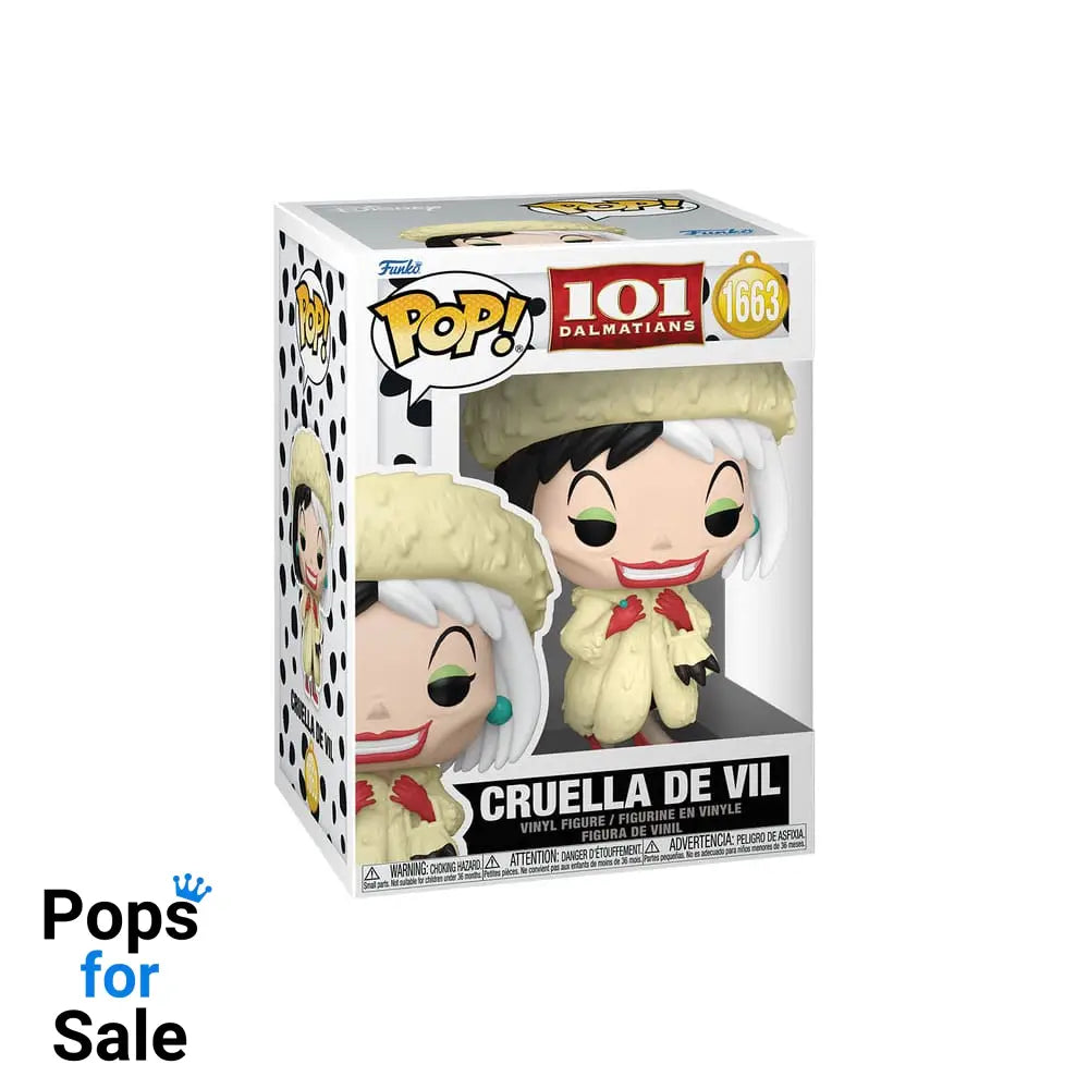 One Hundred and One Dalmatians POP! Vinyl Figures Cruella De Vil with Chase 9 cm Assortment (6)