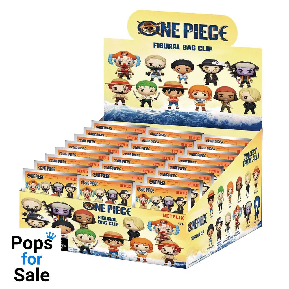 One Piece 3D PVC Bag Clips Netflix Series 1 Display (24)