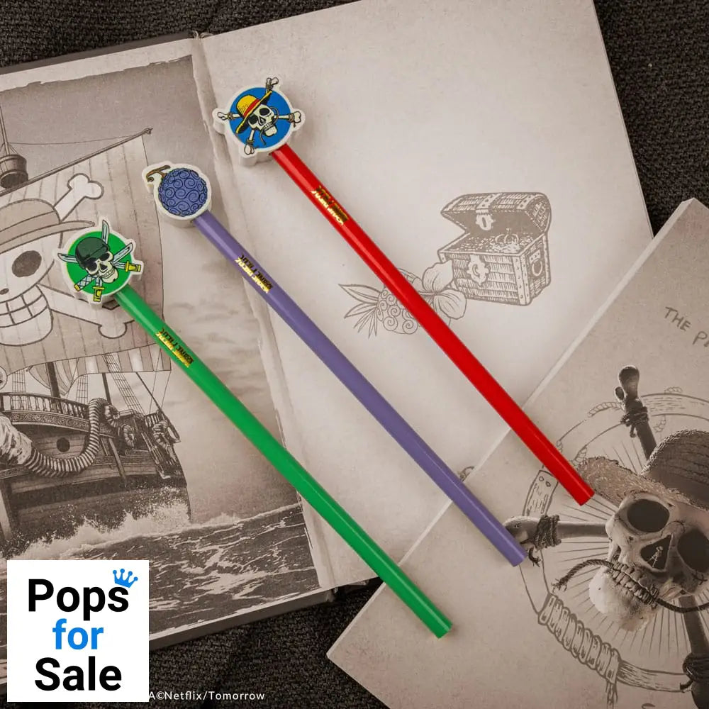 One Piece Pencils with Eraser Topper Gum-gum Fruit Stationery