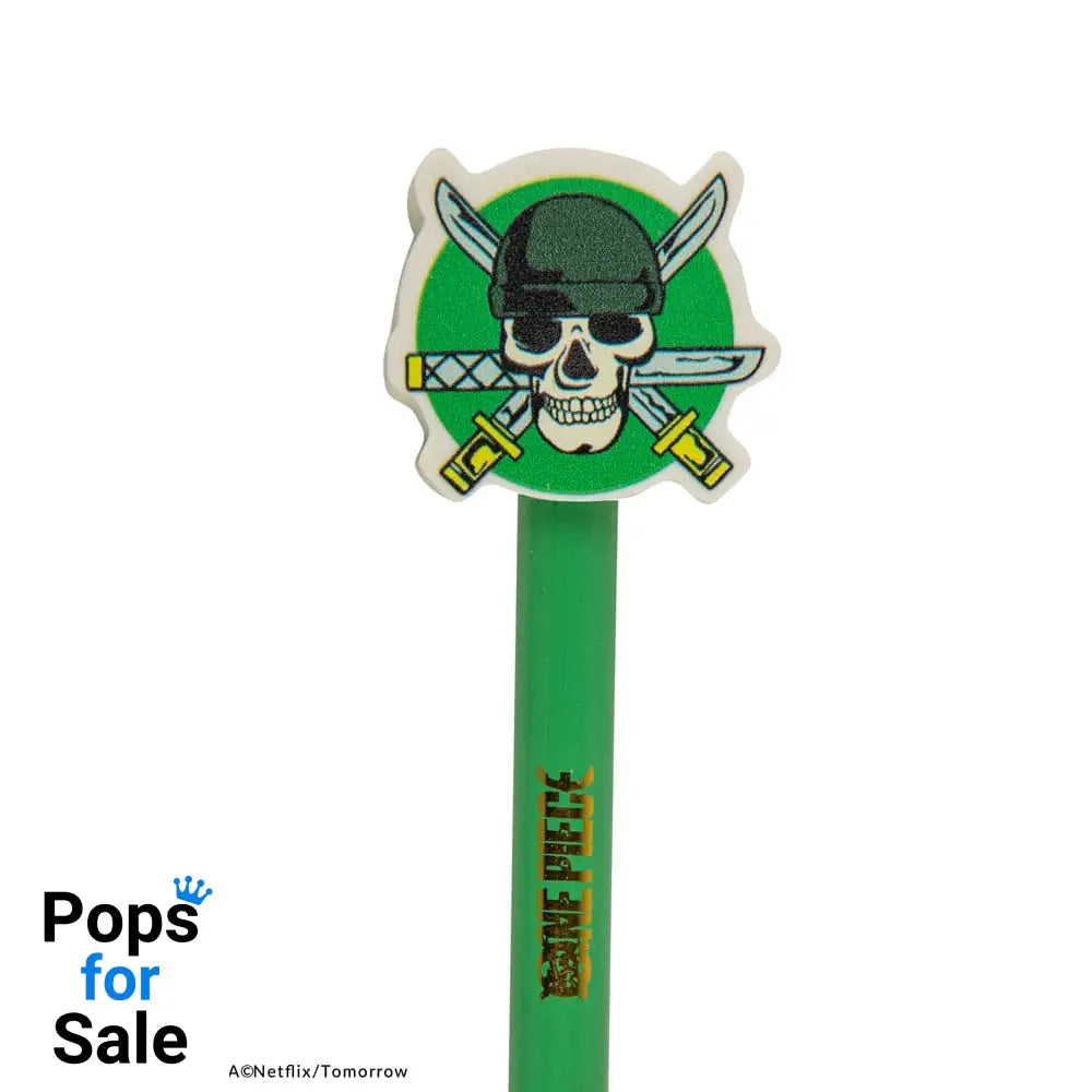 One Piece Pencils with Eraser Topper Zoro Stationery