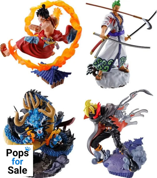 One Piece Petitrama PVC Mini Statue Logbox Re Birth Wano Kuni Vol. 1 Set 9 cm