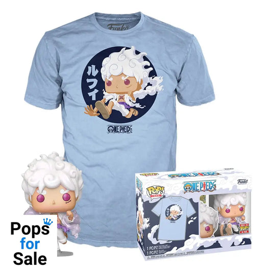 One Piece POP! & Tee Box Luffy Fifth Gear Size S