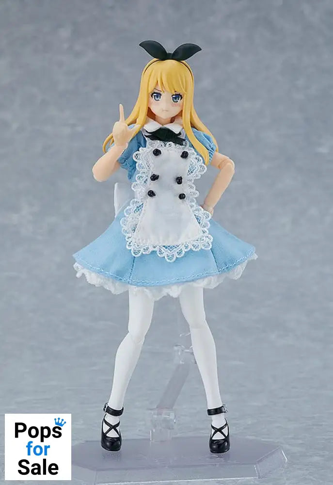 Original Character Figma Action Figure Female Body (Alice) with Dress and Apron Outfit 13 cm Action figures