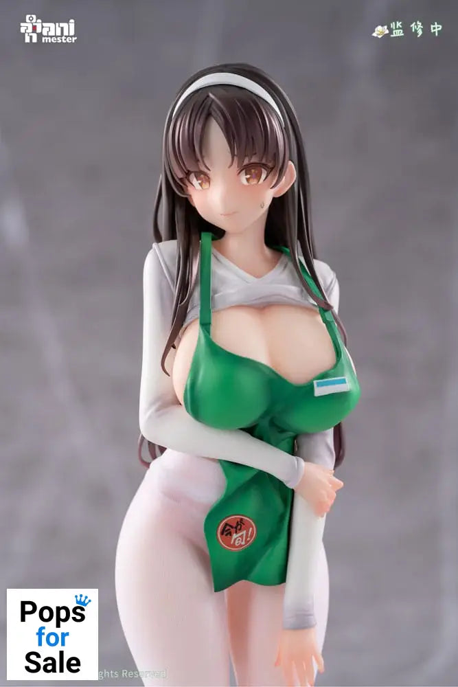 Original Character Statue 1/6 First Business! Mari Hanamiya the Gentle Shop Assistant illustration by POPQN 28 cm