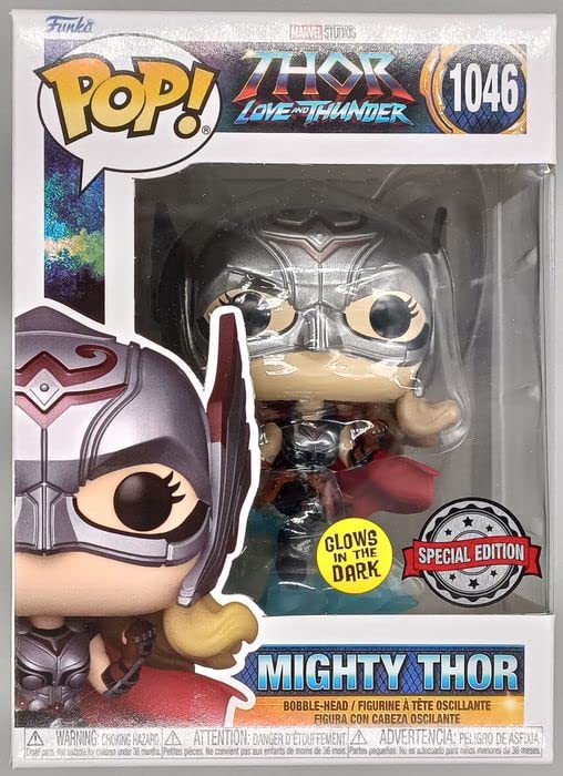 1046 Mighty Thor - Glow - Marvel Thor Love & Thunder Funko POP - Box Damaged