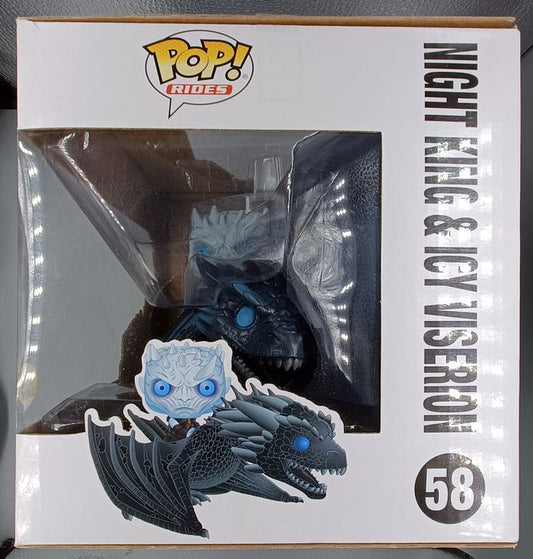 58 Night King & Icy Viserion Glow Game of Thrones Funko POP - Box Damaged