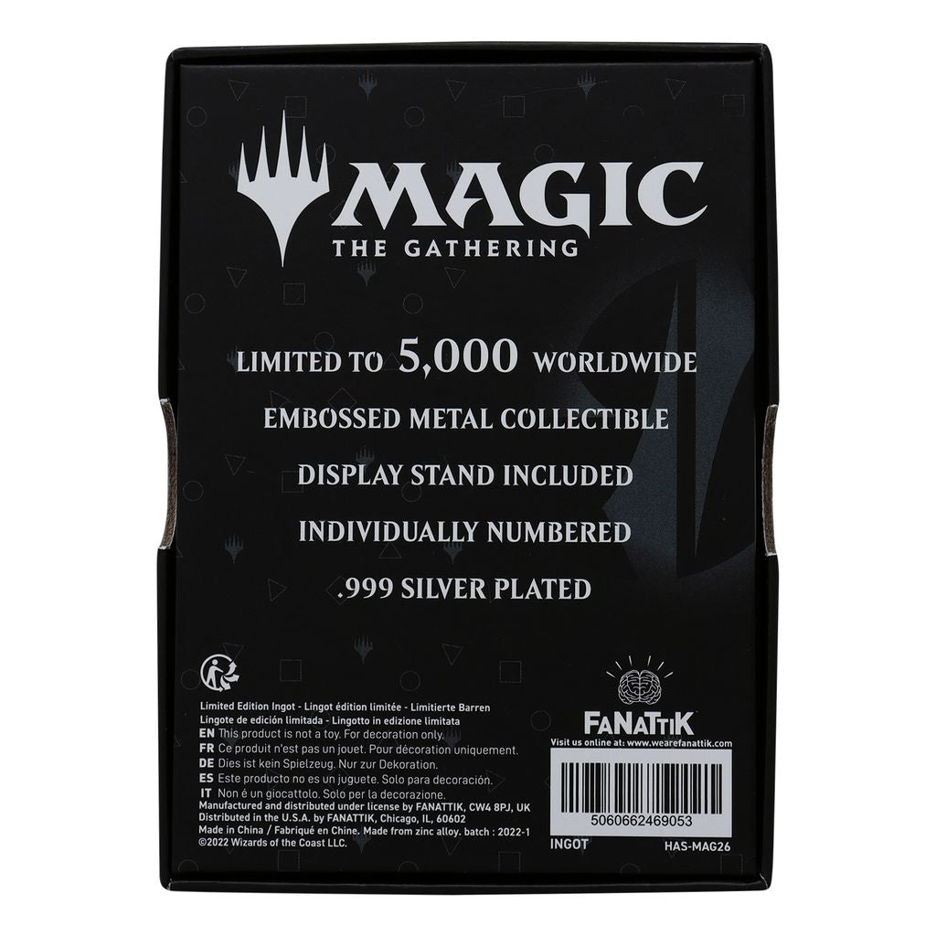Magic the Gathering Limited Edition.999 Silver Plated Kaya Ghost Assassin Ingot Ingot