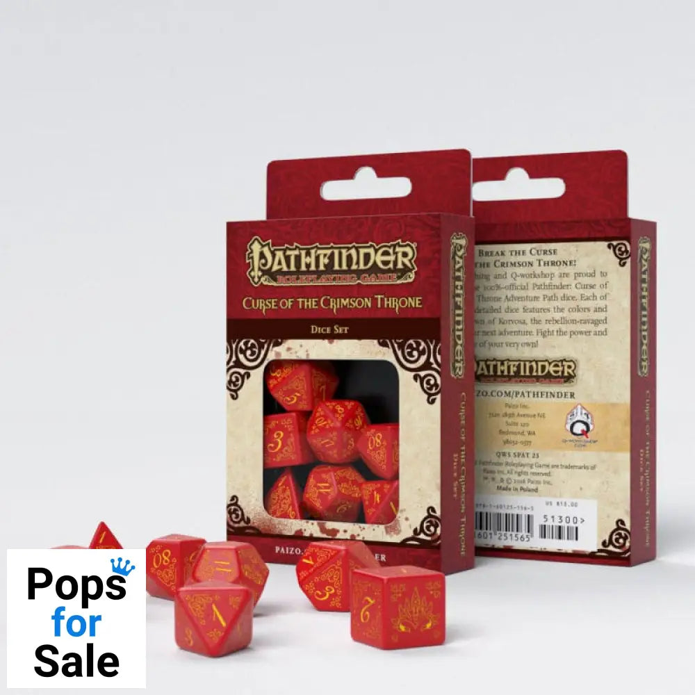 Pathfinder Dice Set Curse of the Crimson Throne (7)