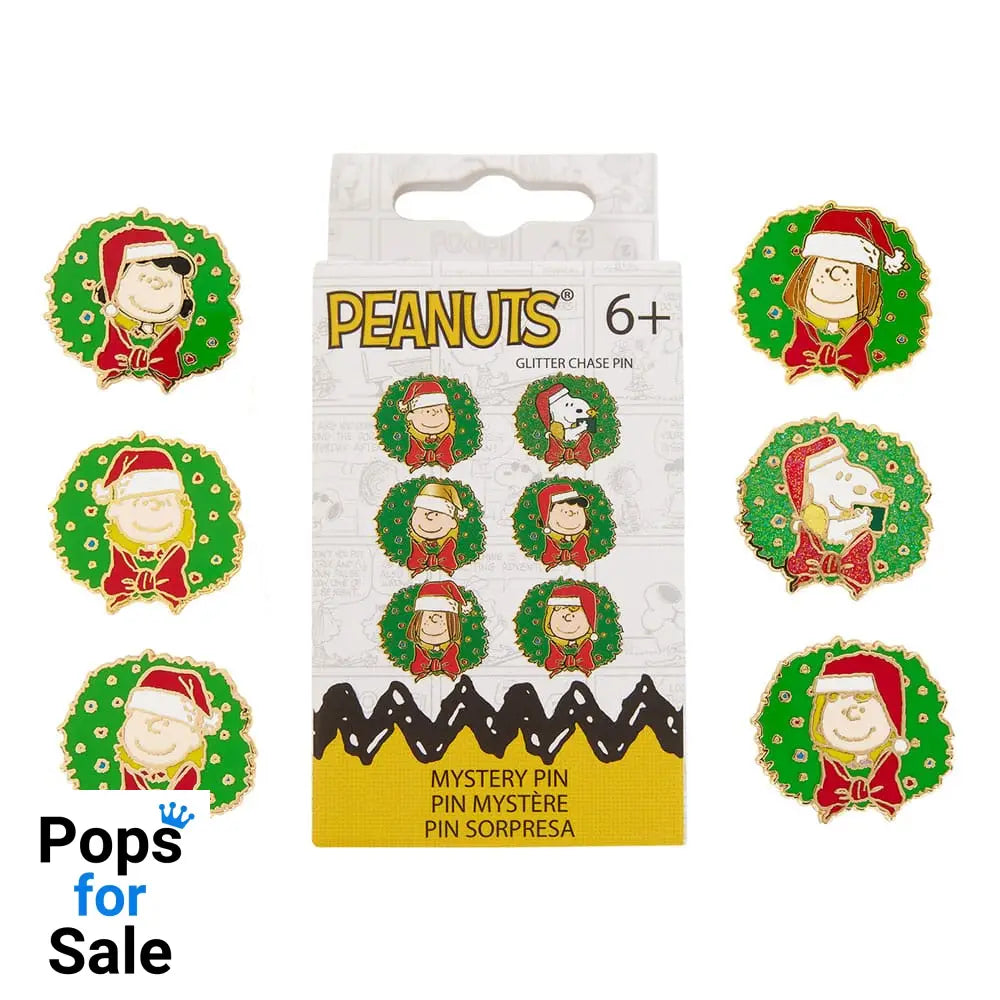 Peanuts by Loungefly Enamel Pins Blind Box Snoopy and Friends Holiday Assortment (12) Pins & Brooches,Blind Boxes