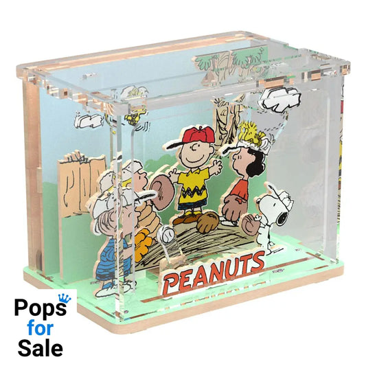 Peanuts Puremind DIY Construction Mini Scene Baseball Time