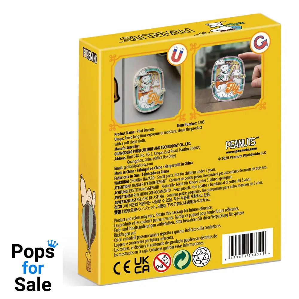 Peanuts Puremind Magnet Pilot Dreams Magnets