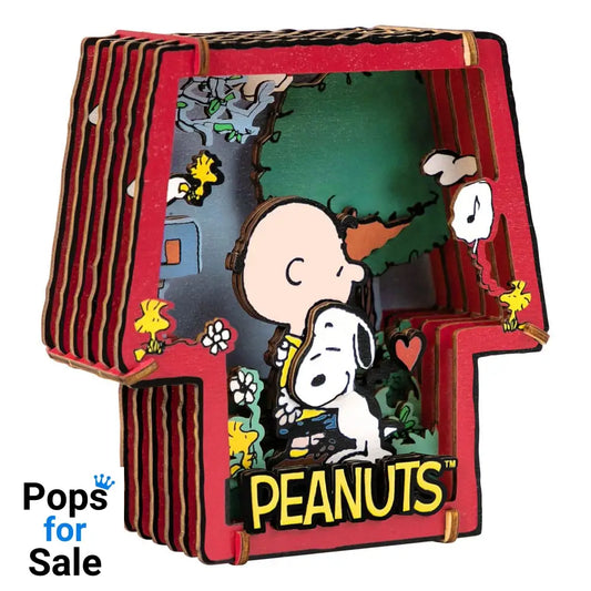 Peanuts Puremind Model Kit Wooden Theater Healing Hug