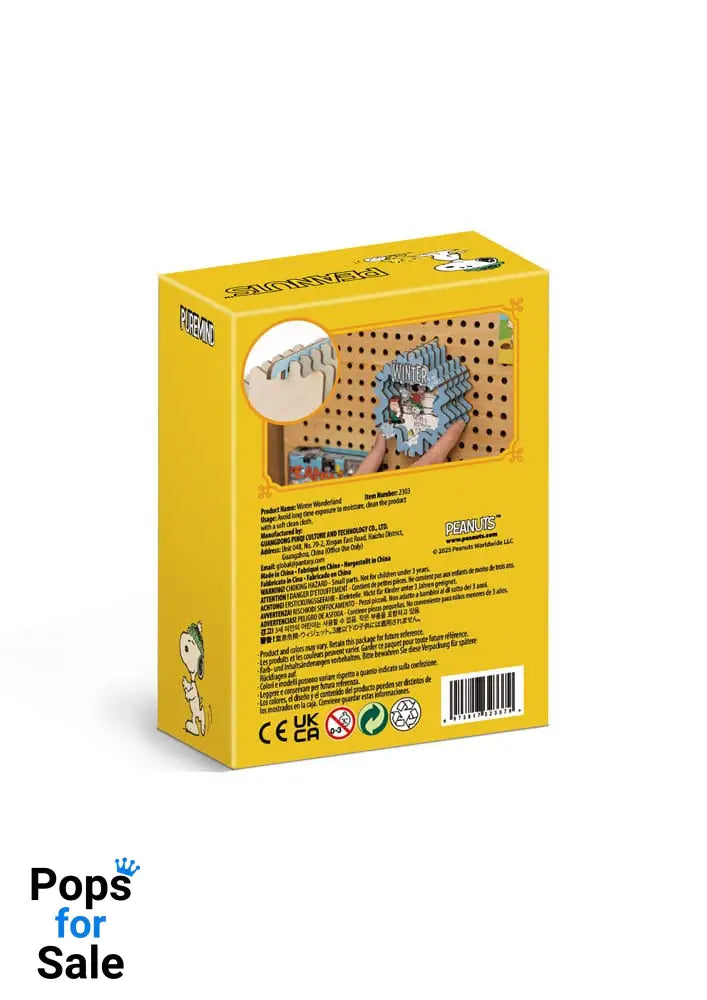 Peanuts Puremind Model Kit Wooden Theater Winter Wonderland Model kits
