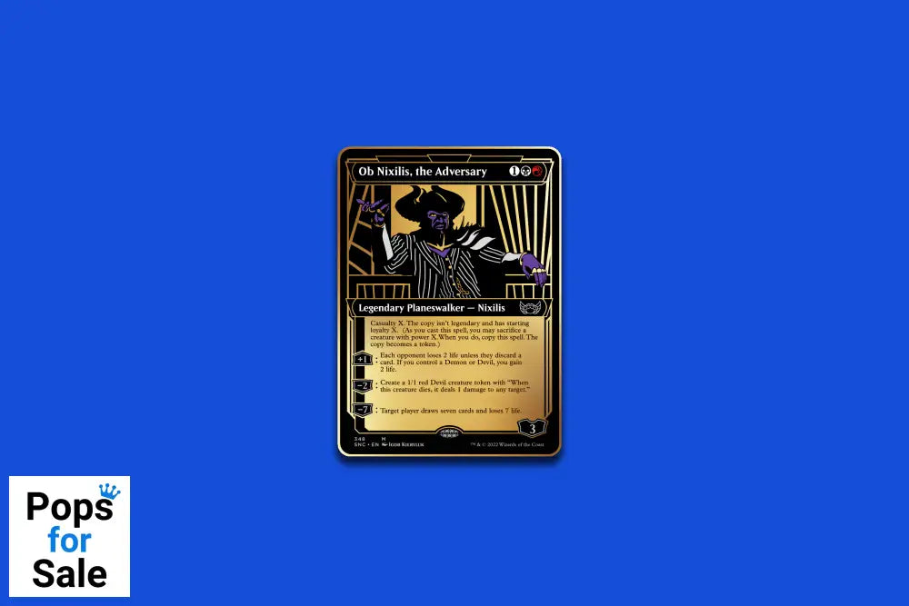 Pinfinity AR Pin: New Capenna Ob Nixilis the Adversary - Magic the Gathering PMTG037 Pin