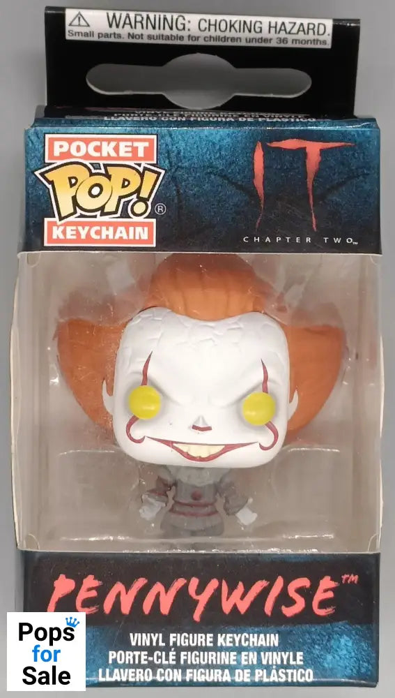 Pocket Pop! Pennywise Funko Keychain Pennywise IT Chapter Two - Horror - New