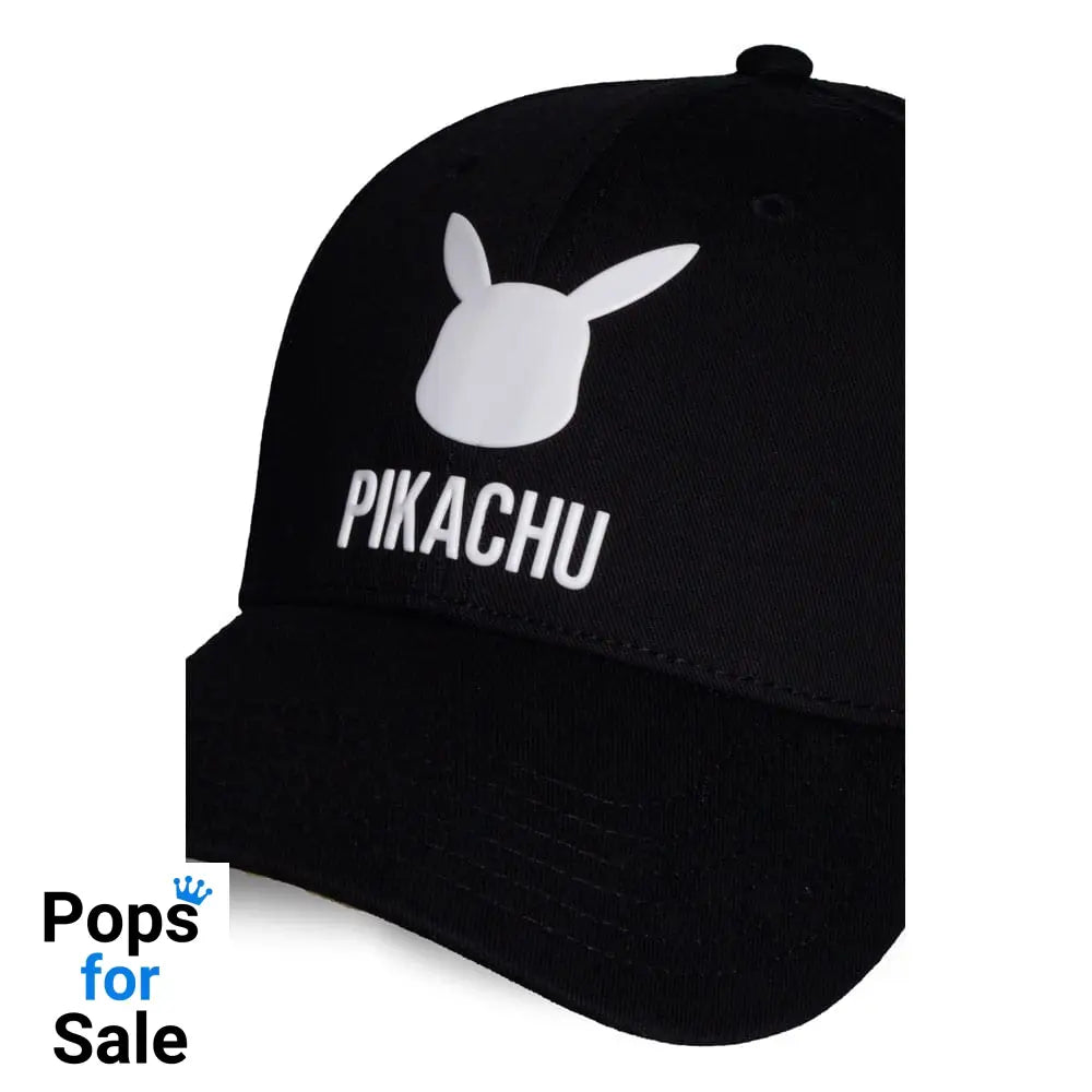 Pokemon Curved Bill Cap Pikachu Black
