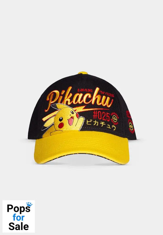 Pokemon Curved Bill Cap Pikachu Hello