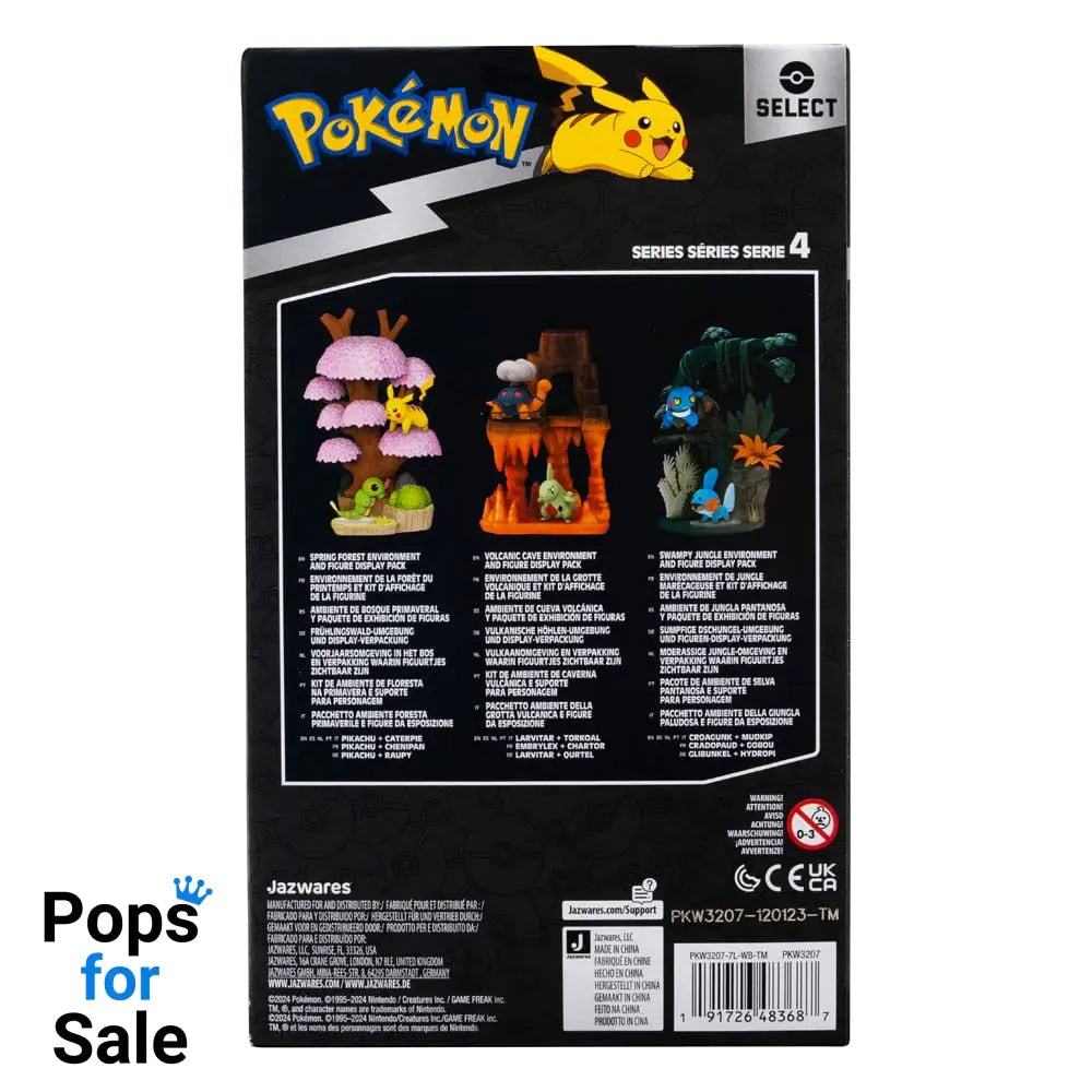 Pokémon Environment Set Spring Forest & Caterpie & Pikachu 5 cm Action figures