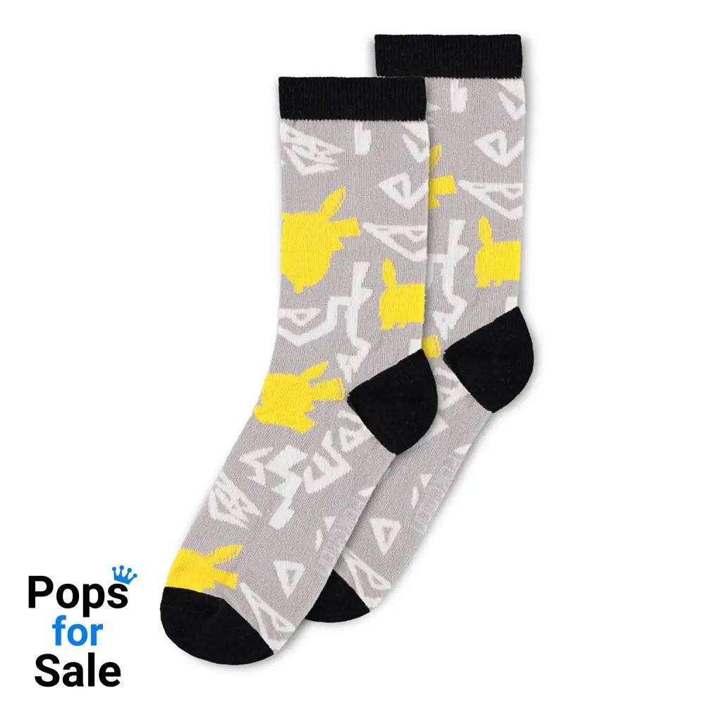 Pokemon Socks 3-Pack Crew 39-42