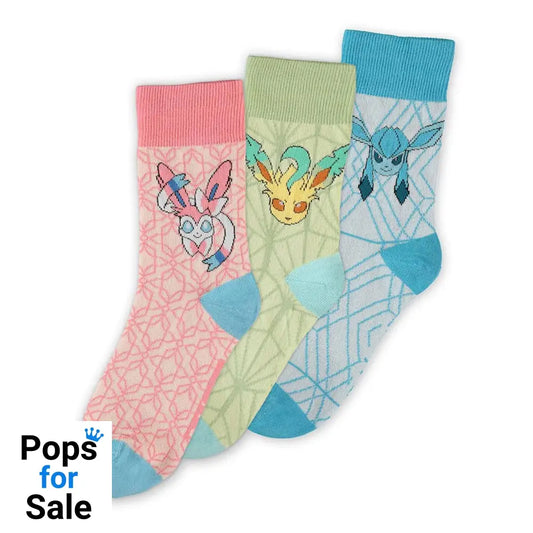 PokΓ©mon Socks 3-Pack Eevee Evolution 3.0 39-42