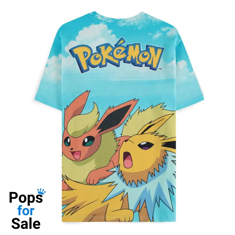 Pokémon T-Shirt Mirage AOP Eevee Evolutions Size S