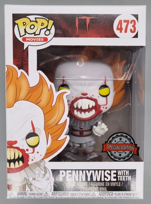 #473 Pennywise (with Teeth) - IT - Horror Funko POP