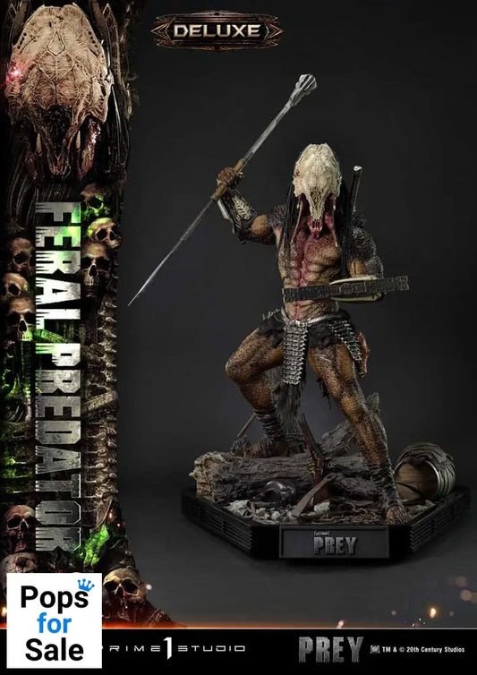 Prey (Movie) Museum Masterline Series Statue 1/3 Feral Predator Deluxe Bonus Version 89 cm