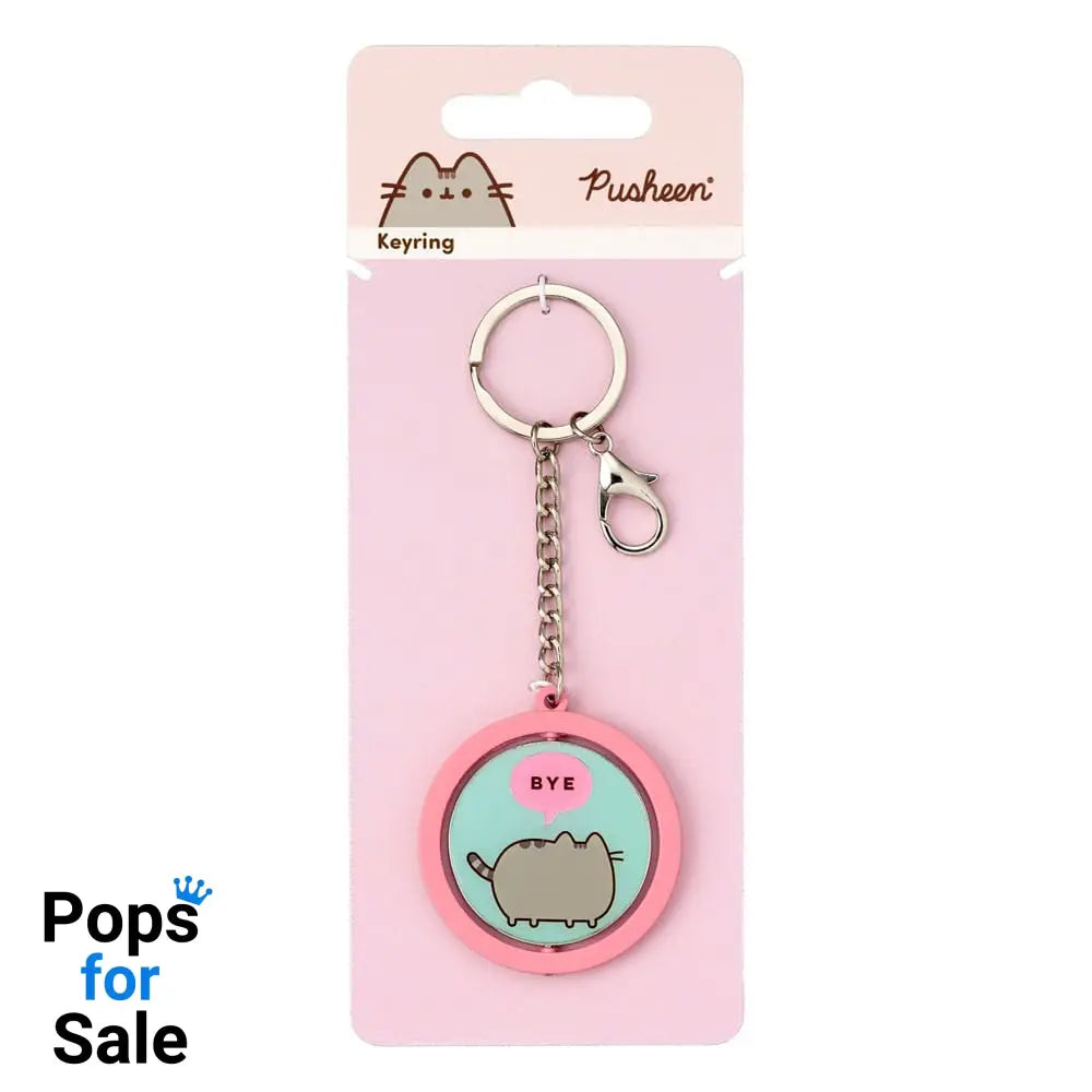 Pusheen Keychain ’Hi Bye’ Spinning Keyrings