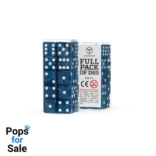Q Workshop Dice Set Full Pack D6 Cobalt (20)