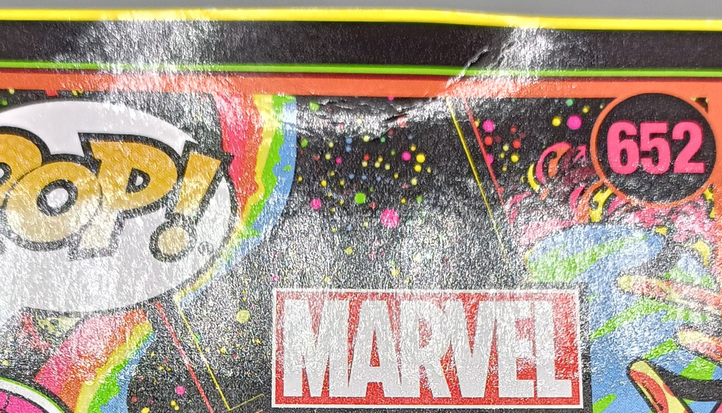 #652 Spider-Man (Blacklight) - Marvel - Box Damaged Funko POP