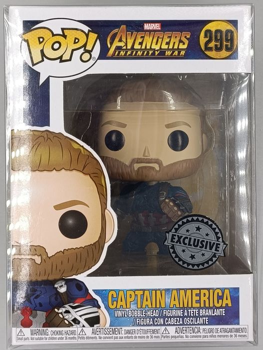 #299 Captain America (Action Pose) Marvel Avengers Infinity Funko POP