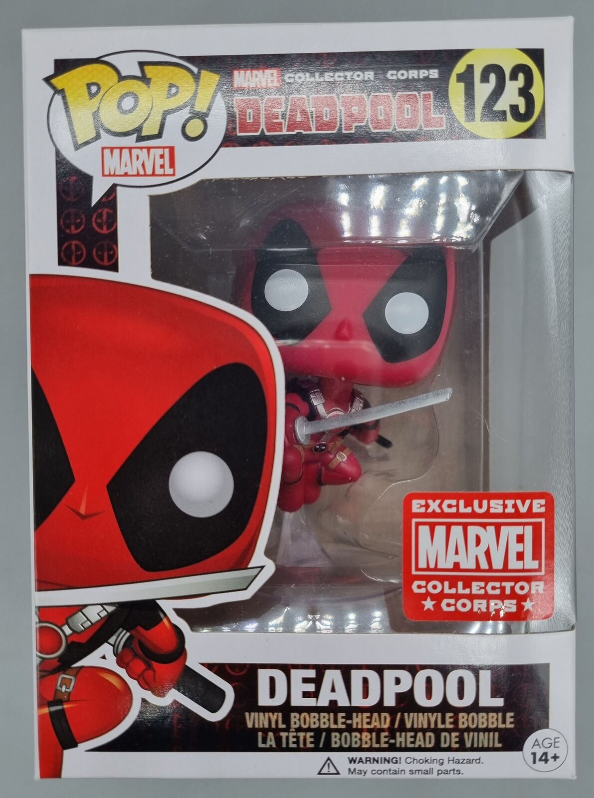 123 Deadpool (Leaping) - Marvel Collector Corps Funko POP