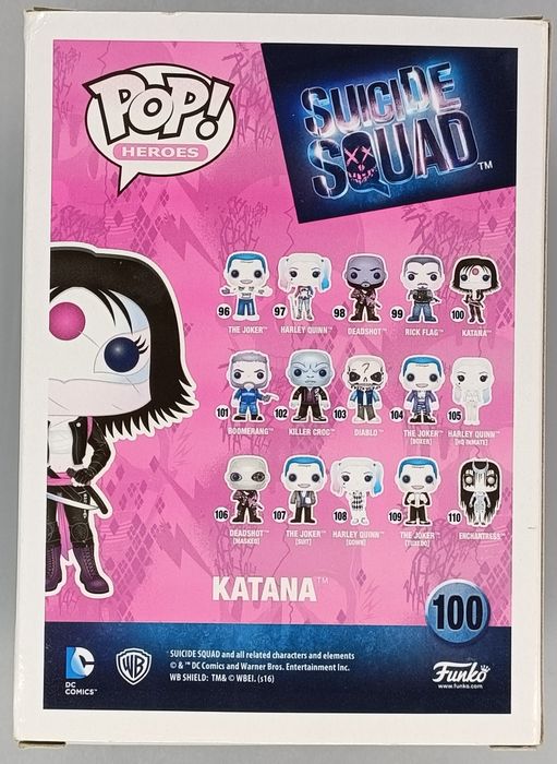 #100 Katana - DC - Suicide Squad - Box Damaged Funko POP