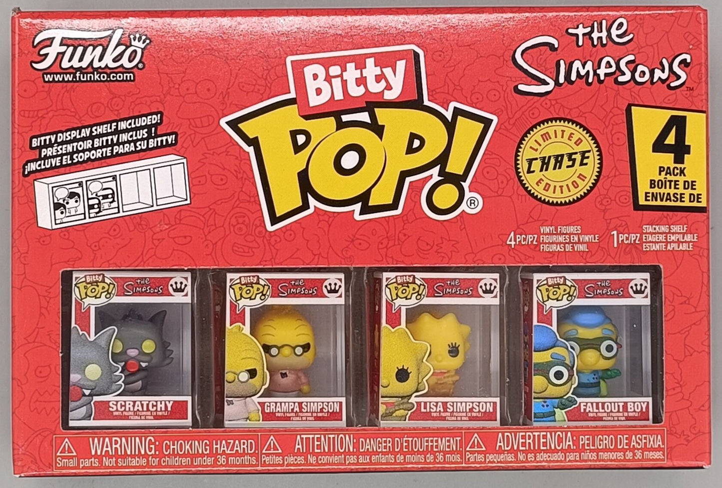 The Simpsons Bitty Pop! - The Simpsons - Scratchy 4-Pack Bitty POP - Brand New