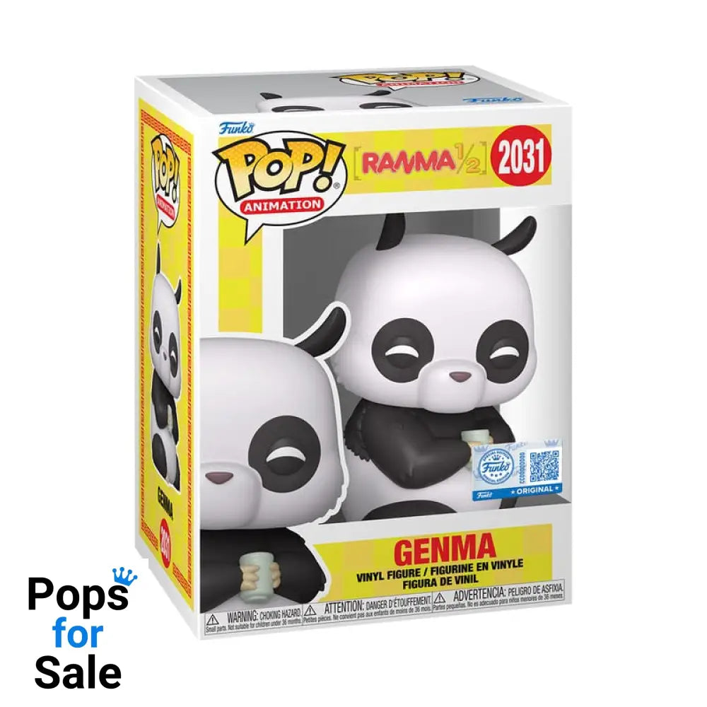 Ranma 1/2 POP! Animation Vinyl Figure Genma (Panda) Exclusive Edition 9 cm