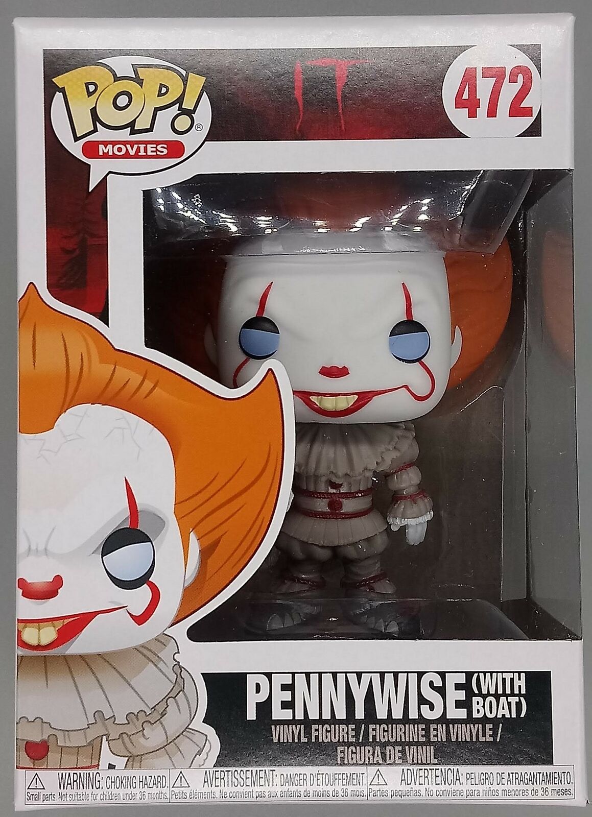 #472 Pennywise (with Boat) - Horror - IT (2017) Funko POP