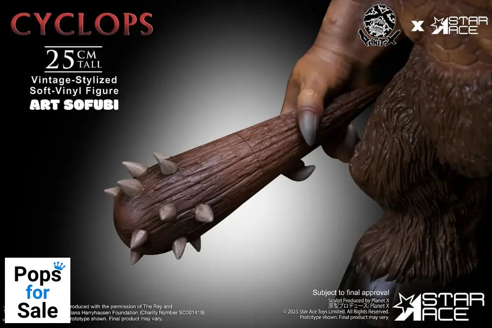 Ray Harryhausen Soft Vinyl Statue Cyclops (Vintage-Style) 25 cm